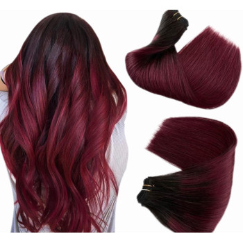 Extensii Clip-On DeLuxe Ombre #1B Burgundy
